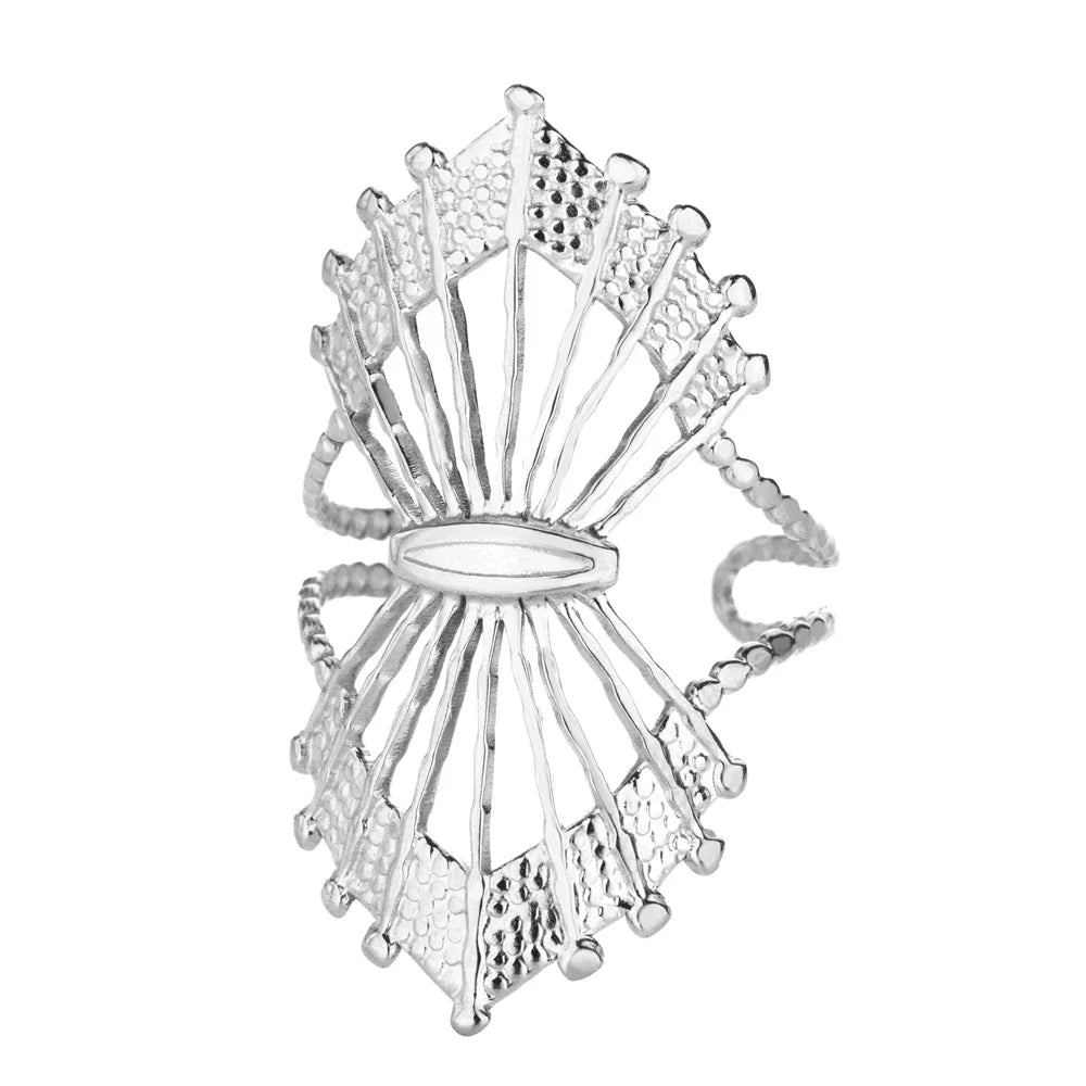 Stainless Steel Crab Rings for Women Gold Color Cute Animal Open Adjustable Ring Aesthetic Fashion Waterproof Jewelry Gift