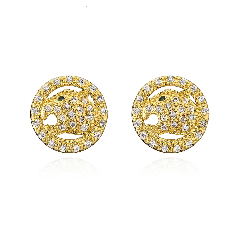 NEWBUY Fashion Gold Color Animal Dangle Earrings For Women Unique Design Leopard Earring Statement Female Party Jewelry