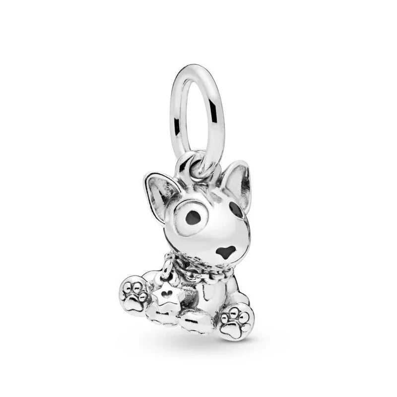 2026 New S925 Silver Robot Cross Digital Pendant, Suitable for Original Bracelets, DIY Accessories, Women's Charm Jewelry Gifts