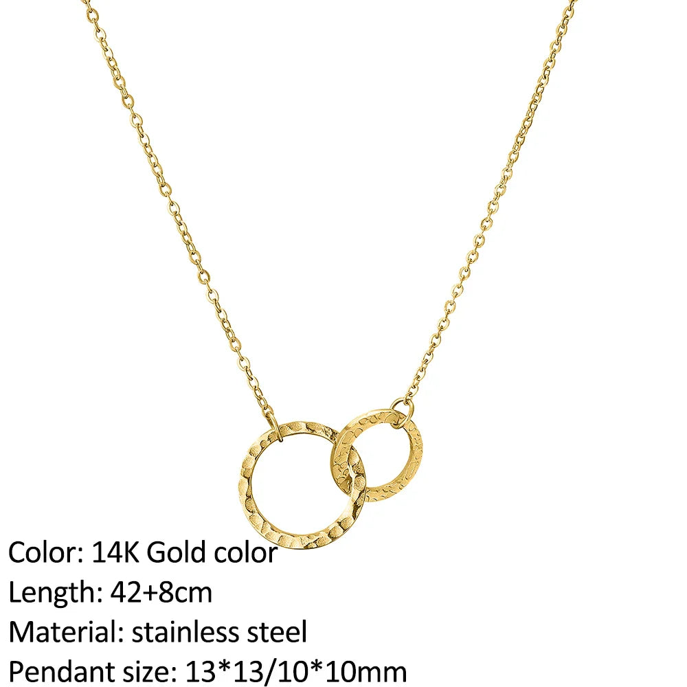 SUNIBI Vertical Bar Pendant Necklaces Stainless Steel Simple Long Lariat Chain Minimalist Dangle Necklace for Women Jewelry Gift