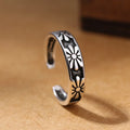 925 Silver Three Flower Open Rings For Women Wedding Jewelry Accessories  and   Jewellery
