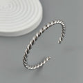 Double-layer wire-wrapped stainless steel gold-plated 18K bracelet, high-quality waterproof silver jewelry, gift for couples