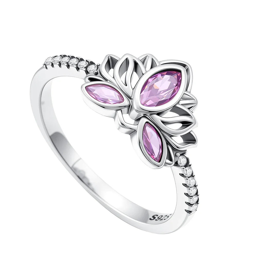 2026 Hot Selling 925 Silver Cute Puppy Flower Elephant Clover Ring Suitable for Wedding Rings, Jewelry Gifts