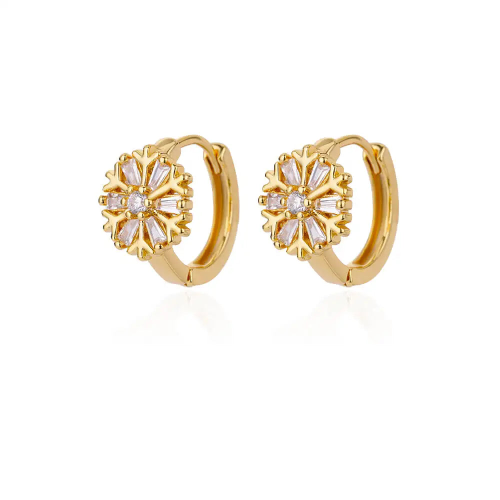 Rainbow Zircon Earring for Women Stainless Steel Hoop Earring 2024 New Trending Luxury Aesthetic Accesorios Jewelry aretes mujer