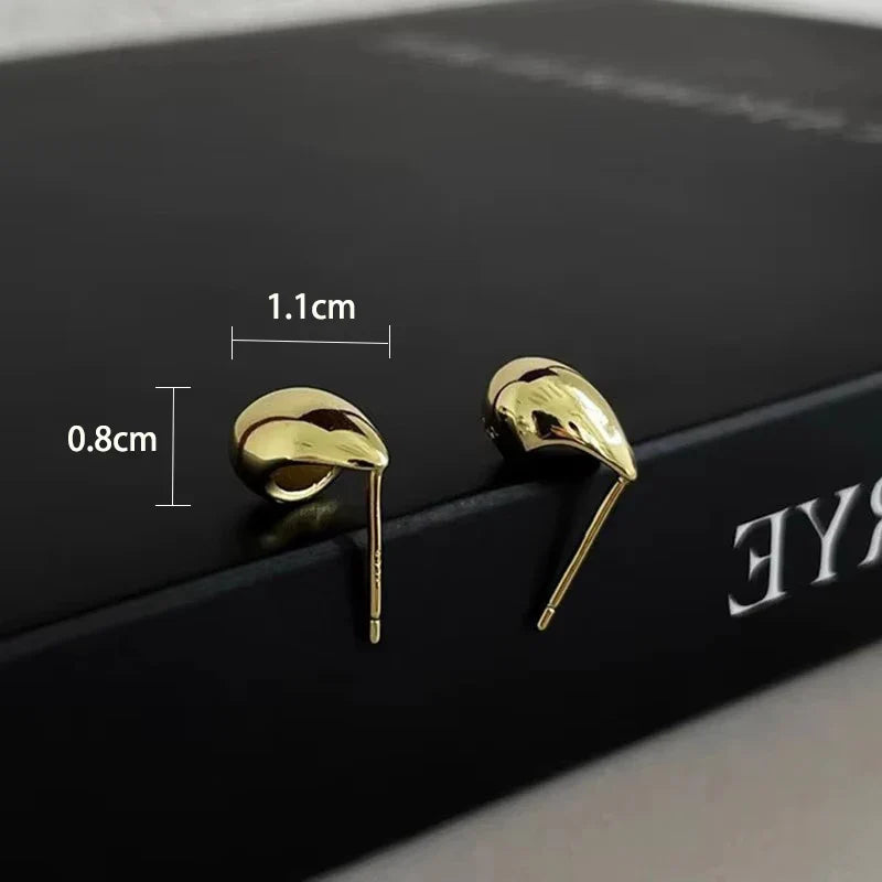 Ventfille 925 Sterling Silver Water Drop Earring for Women Gift Minimalism Versatile Office Trend Jewelry Dropshipping