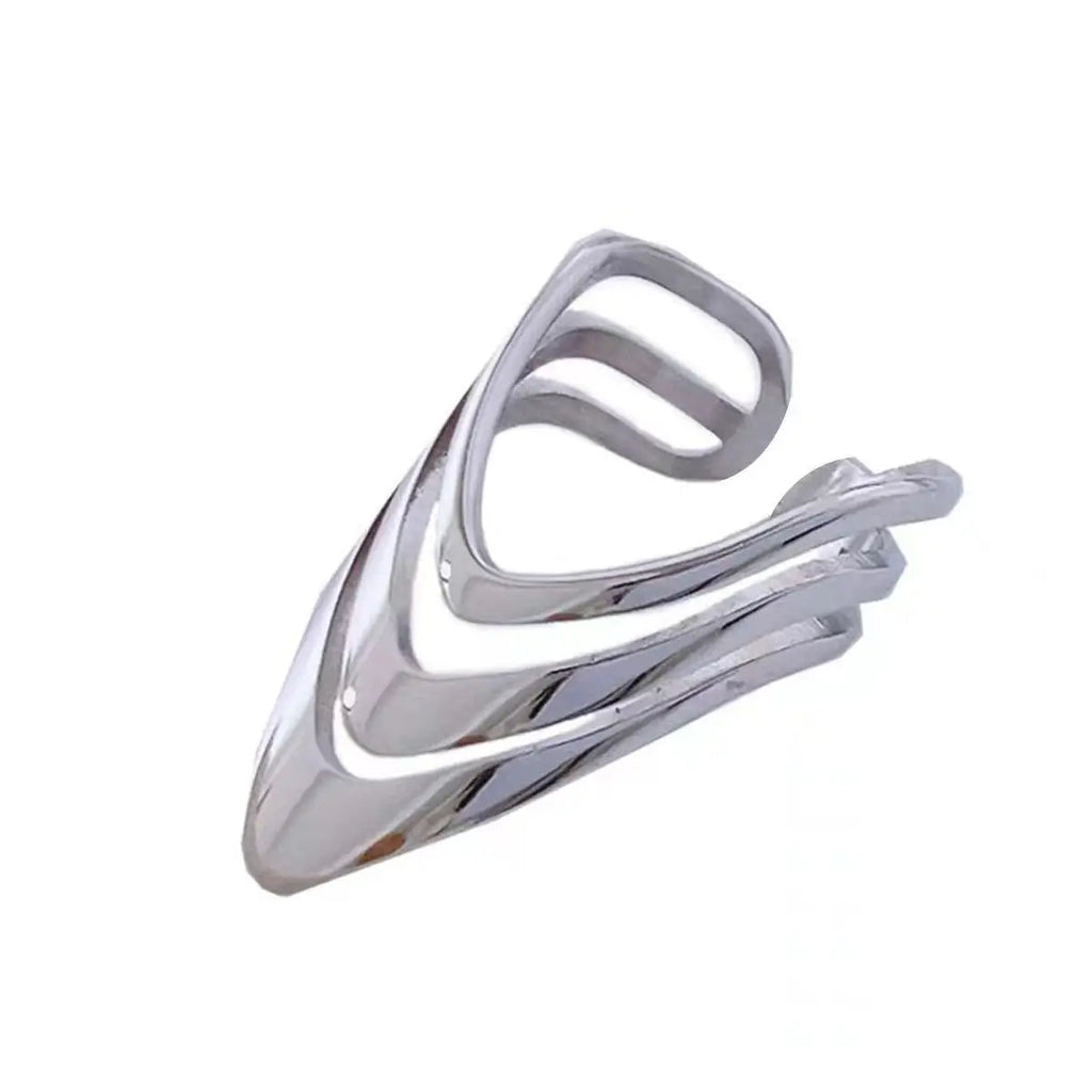 925 Sterling Silver Three Layers Dresses Simple Rings For Women Couple Luxury Quality Jewelry Beautiful Accessories Money 925