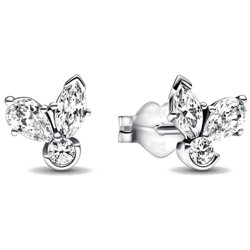 Christmas 925 Silver Daisy Flower Stud Earrings, Fit Women's Festival Exquisite Charm Jewelry Gifts