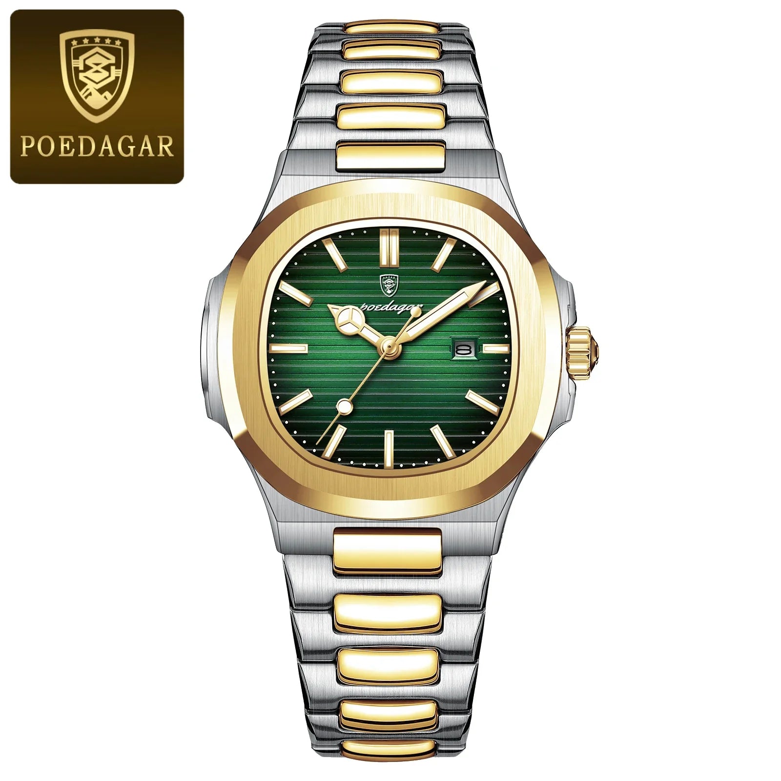 POEDAGAR Elegant Women's Quartz Watches Waterproof Luminous Date Ladies Wristwatch Stainless Steel Fashion Watch For Woman Reloj