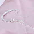 Chic Fresh Diamond-shaped Rhinestone Anklet Simple Diamond Cross Foot Decoration European and American Fashion Jewelry