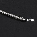 NeeTim 3mm 4mm 5mm Moissanite Tennis Bracelet Full Diamond 925 Sterling Silver with Gold Plated Bracelets For Women Men