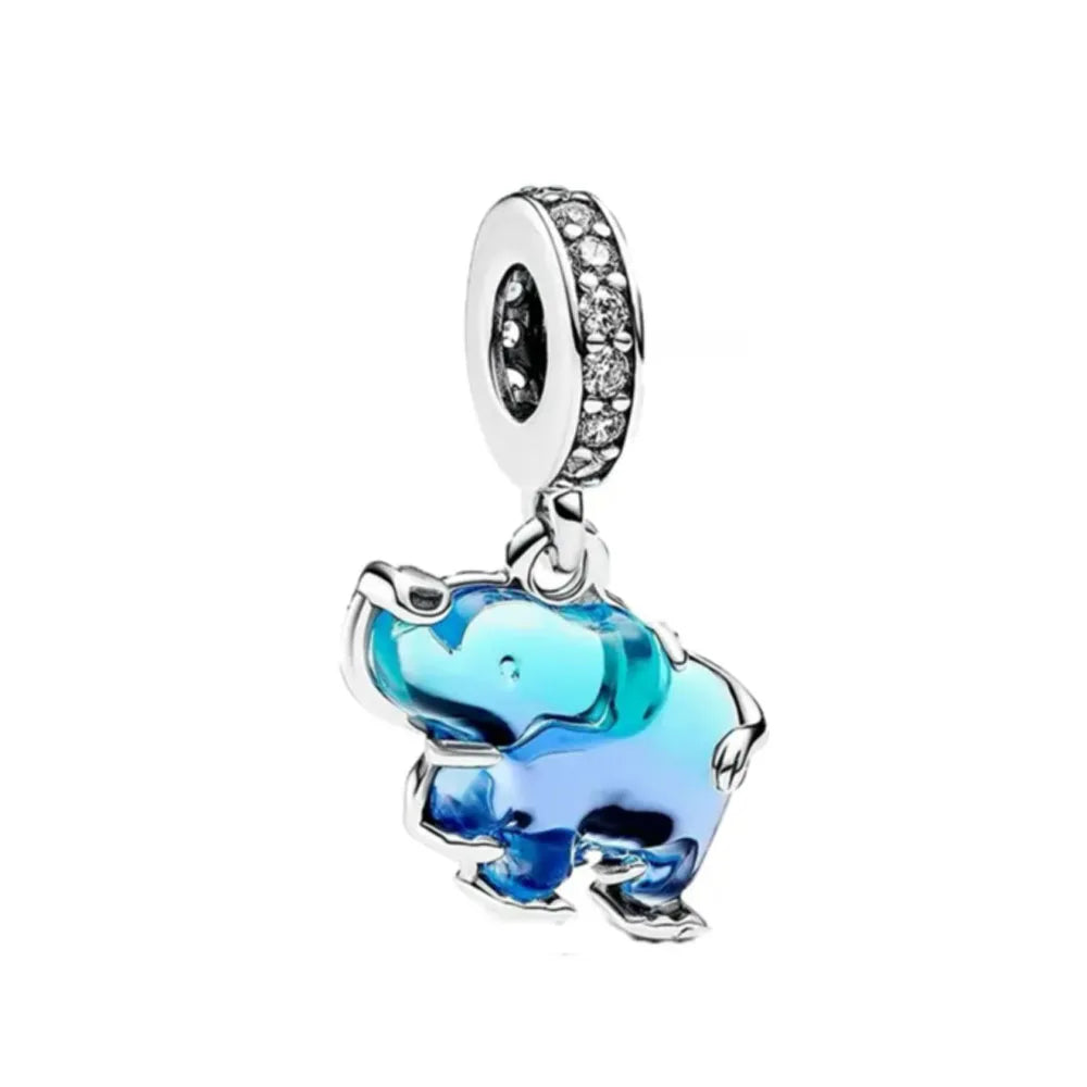 Hot Selling Christmas Santa 925 Silver Charm Bead Fit European Bracelet Bangles Women Necklace Jewelry