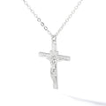 Stainless Steel Cross Necklace For Women Gold Color Chain Cross Pendant Necklaces Retro Religion Jewelry Gift bijoux femme