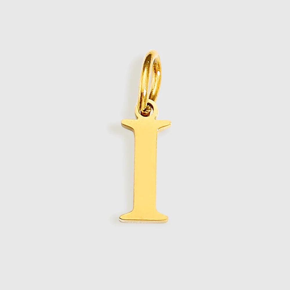 Initial Alphabet Pendant Stainless Steel Charms for Making Necklace Minimalism DIY Accessories Gift Women's Jewelry Wholesale