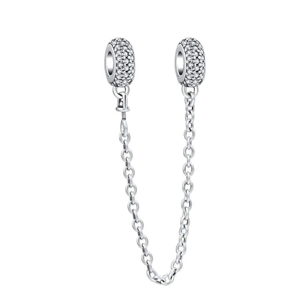 European New 925 Sterling Silver Spring New Pink Flower Ballon Cat Diy Beads Charm Fit European S925 Bracelet Bangles