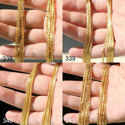 10pcs/Lot 45cm Stainless Steel Golden/Silvery Color 304 Chains Necklace Women Jewelry Making Accessories DIY Handmade Supplies