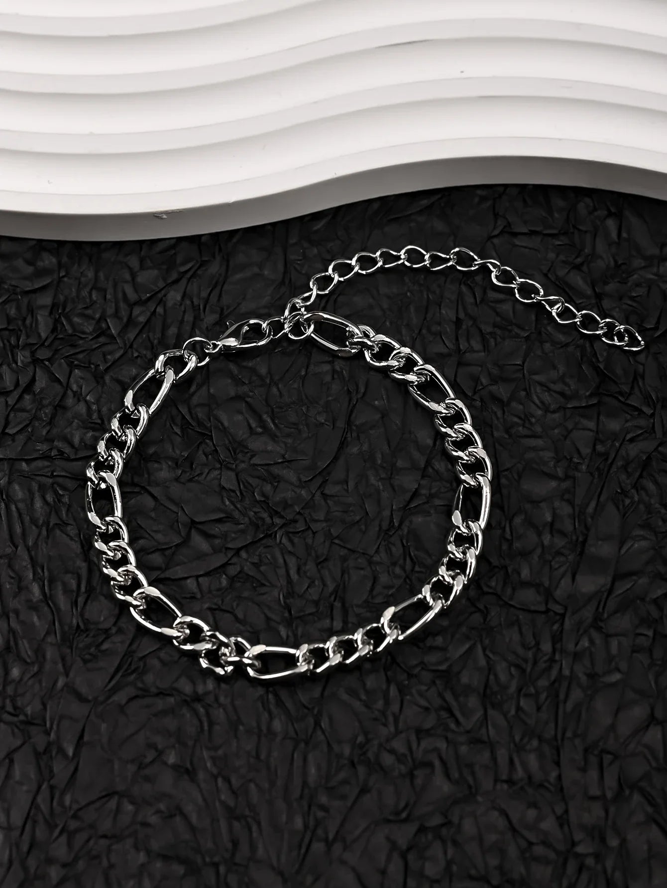 10pcs Stainless Steel Cuban Chain Bracelet for Men Women Figaro Vintage Metal Viking Kpop Pulseras Emo Cute Luxury Jewelry Gift