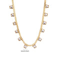 Luxury Zircon Butterfly Pendant Necklaces For Women Stainless Steel Gold Color Chain Collar Necklace 2025 New Wedding Jewelry