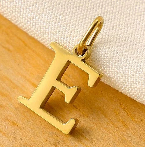 SUNIBI 26 Letters Stainless Steel Cut Alphabet Pendant for DIY Woman Necklace Ladies Jewelry Accessories Wholesale Dropshipping
