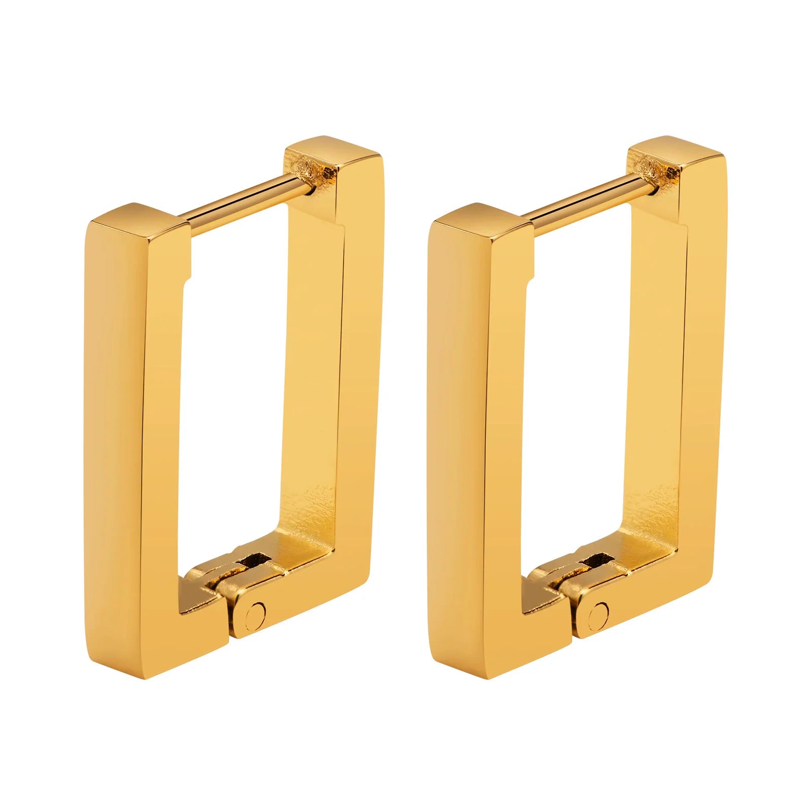 Stylish Geometric Hoop Earrings for Womens Girls Stainless Steel Minimalist Elegant Earings