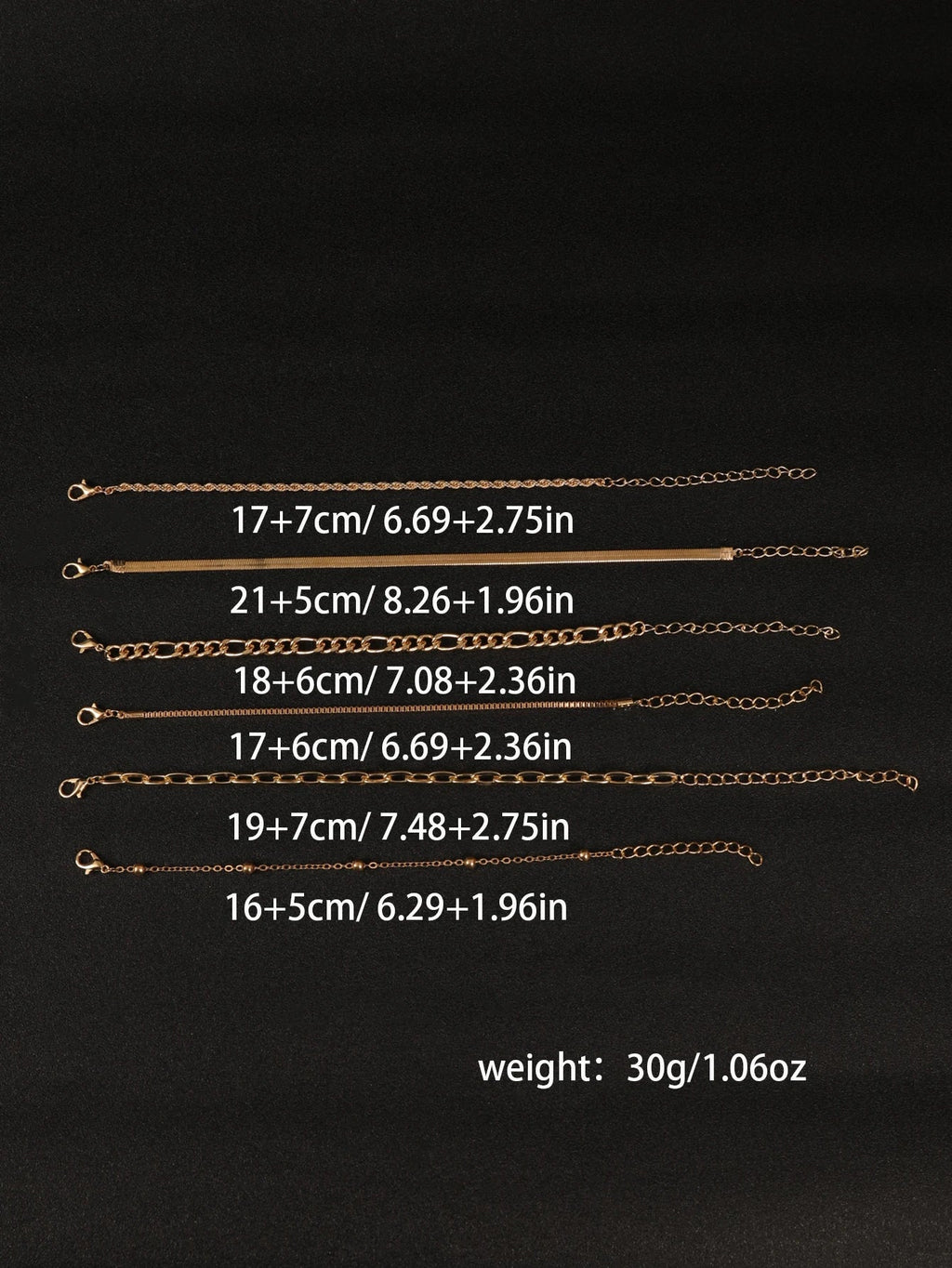 6Pcs Gold Color Bracelet Set Boho Retro Thick Twist Cuban Chain Bracelet for Women 2023 Trendy Quality Jewelry Gifts