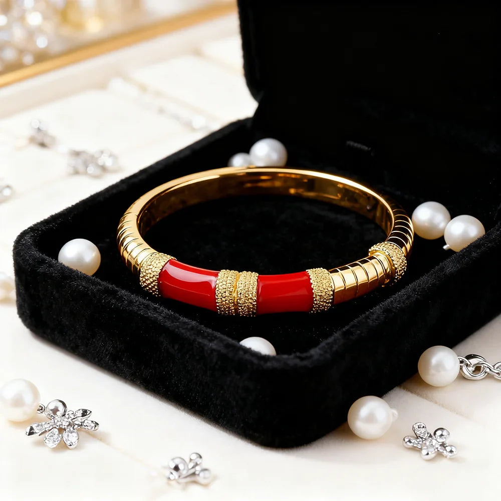 gold plated ring and bracelet nigerian jewelry set High Temperament Multy Colors Personalized bracelets Girl Gift Free Shipping