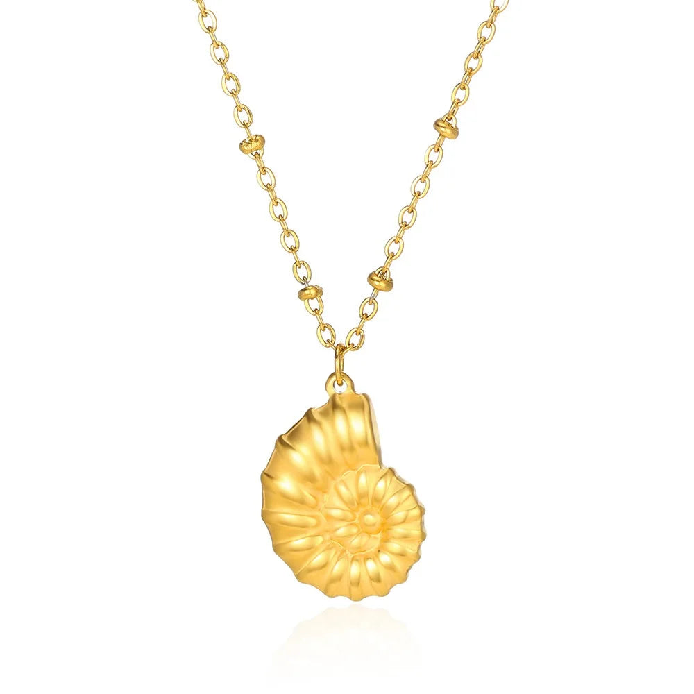 Summer Beach Turtle Necklace for Women Stainless Steel Chain Collar Pendant Necklaces Elegant Charm Jewelry Gift y2k Accessories