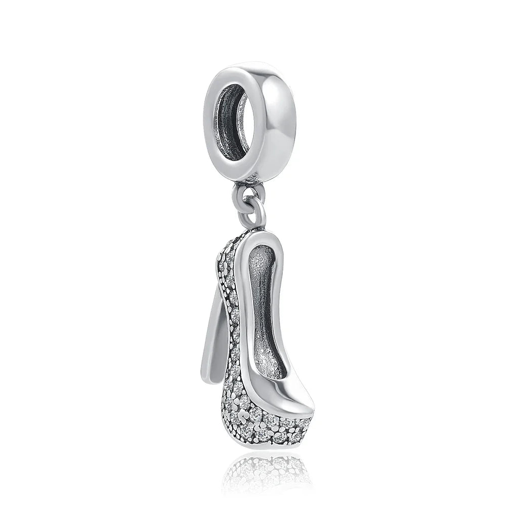 2026 New S925 Silver Robot Cross Digital Pendant, Suitable for Original Bracelets, DIY Accessories, Women's Charm Jewelry Gifts