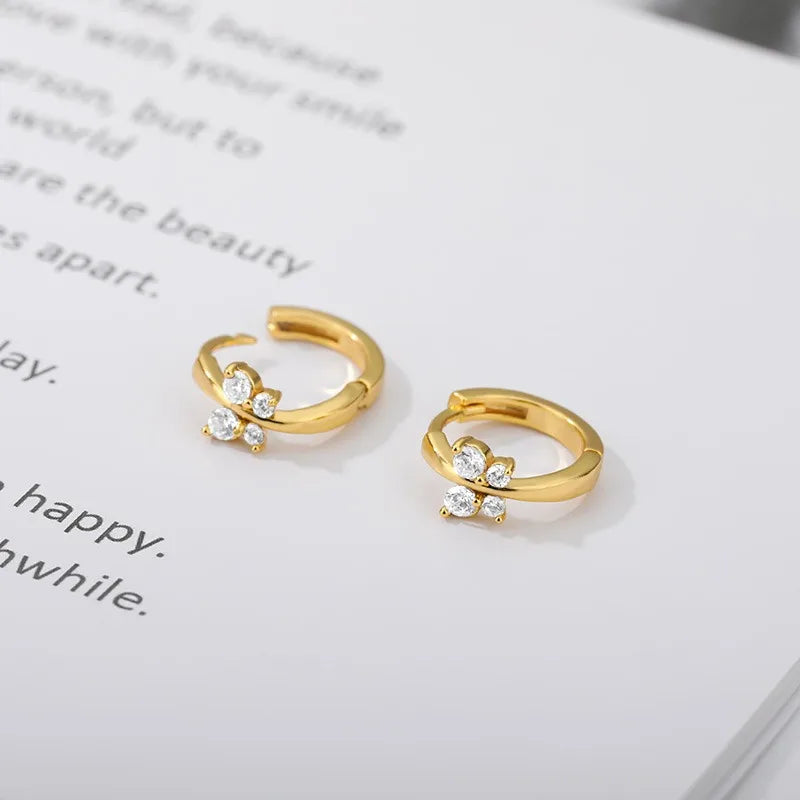 Vintage Bowknot Stainless Steel Earrings For Women Elegant Jewelry Gold Plated Stainless Steel Stud Earring Christmas Jewelry
