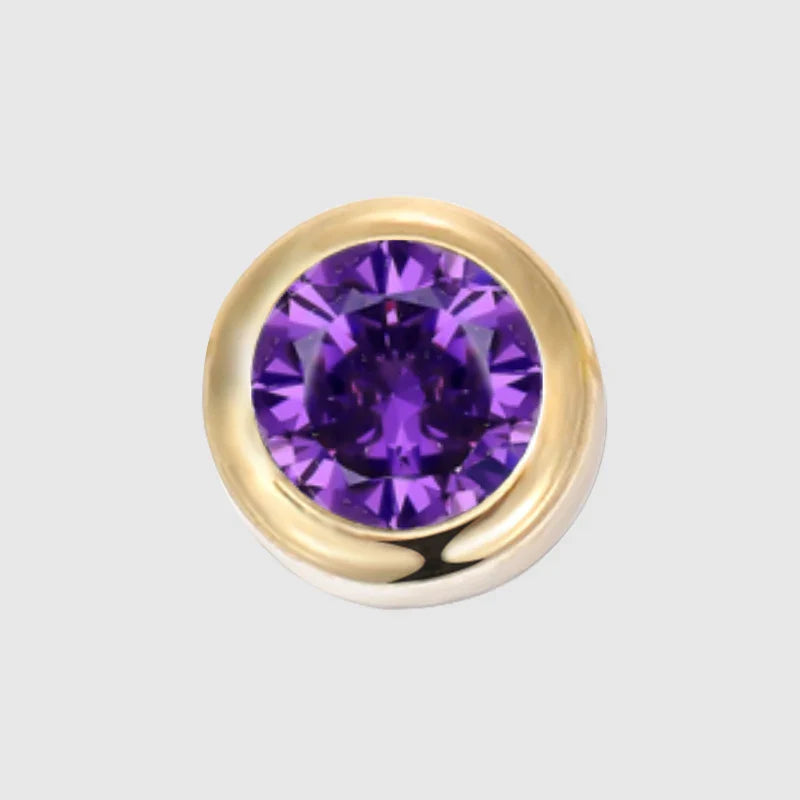 Stainless Steel Charm Rhinestone Necklace Pendant Fashion 12 Colors Birthstone For Jewelry Making Women DIY Accessories