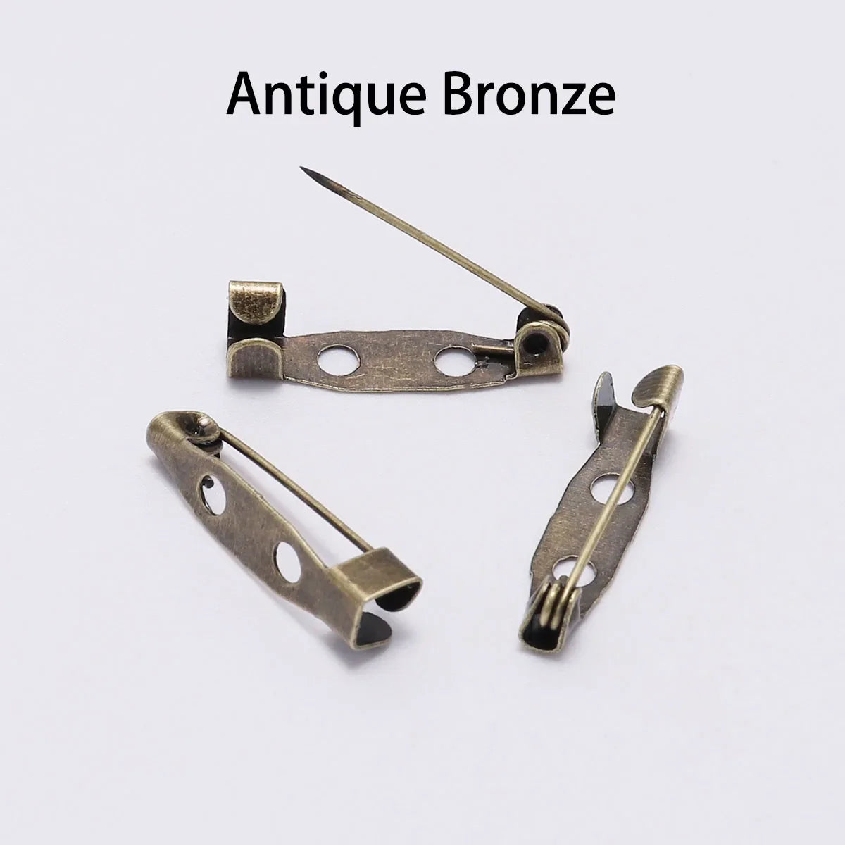 20-50pcs 20 25 32 38mm Brooch Clip Base Pin Blank Safe Lock Brooch Pin Base Badge Holder For DIY Jewelry Making Finding Supplies