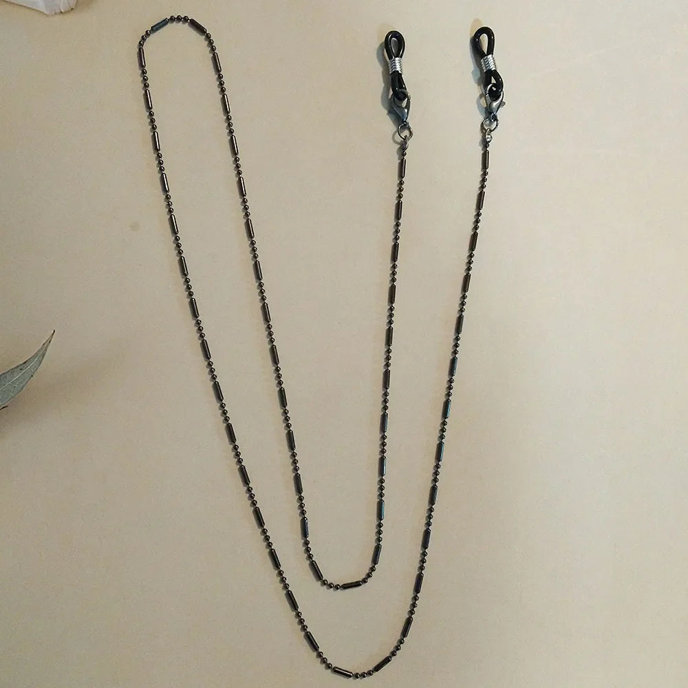 Fashion Reading Glasses Chain for Women Metal Sunglasses Cords Gold Black Silver Color  Lanyard Metal Rope Eyewear Accessories