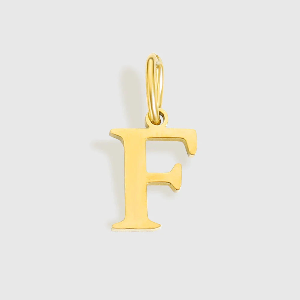 Initial Alphabet Pendant Stainless Steel Charms for Making Necklace Minimalism DIY Accessories Gift Women's Jewelry Wholesale
