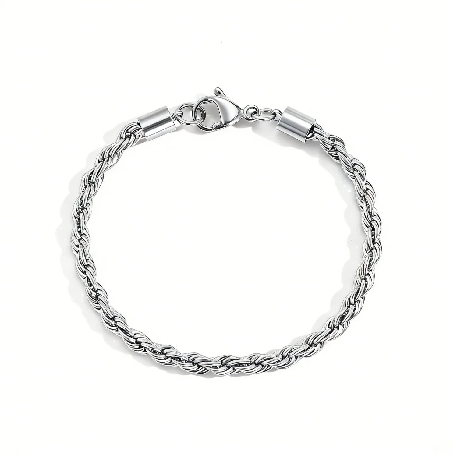 Twisted Rope Chian Bracelet for Woman Hip Hop Punk Gold Color Stainless Steel Gold Color Necklace Fashion Jewelry Gift