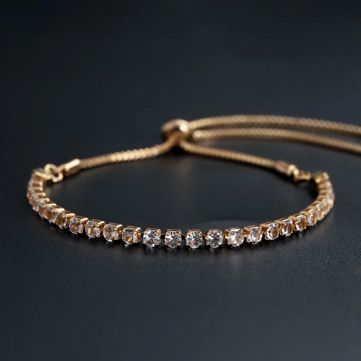 Fine Silver Bracelet Elegant Zircon Tennis Crystal Chain for Women lady Fashion Noble Engagement Wedding Glam