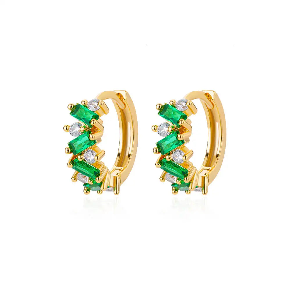 Luxury Blue Zircon Earrings For Women Stainless Steel Earrings 2024 Trending New Design Goth Jewelry aretes mujer
