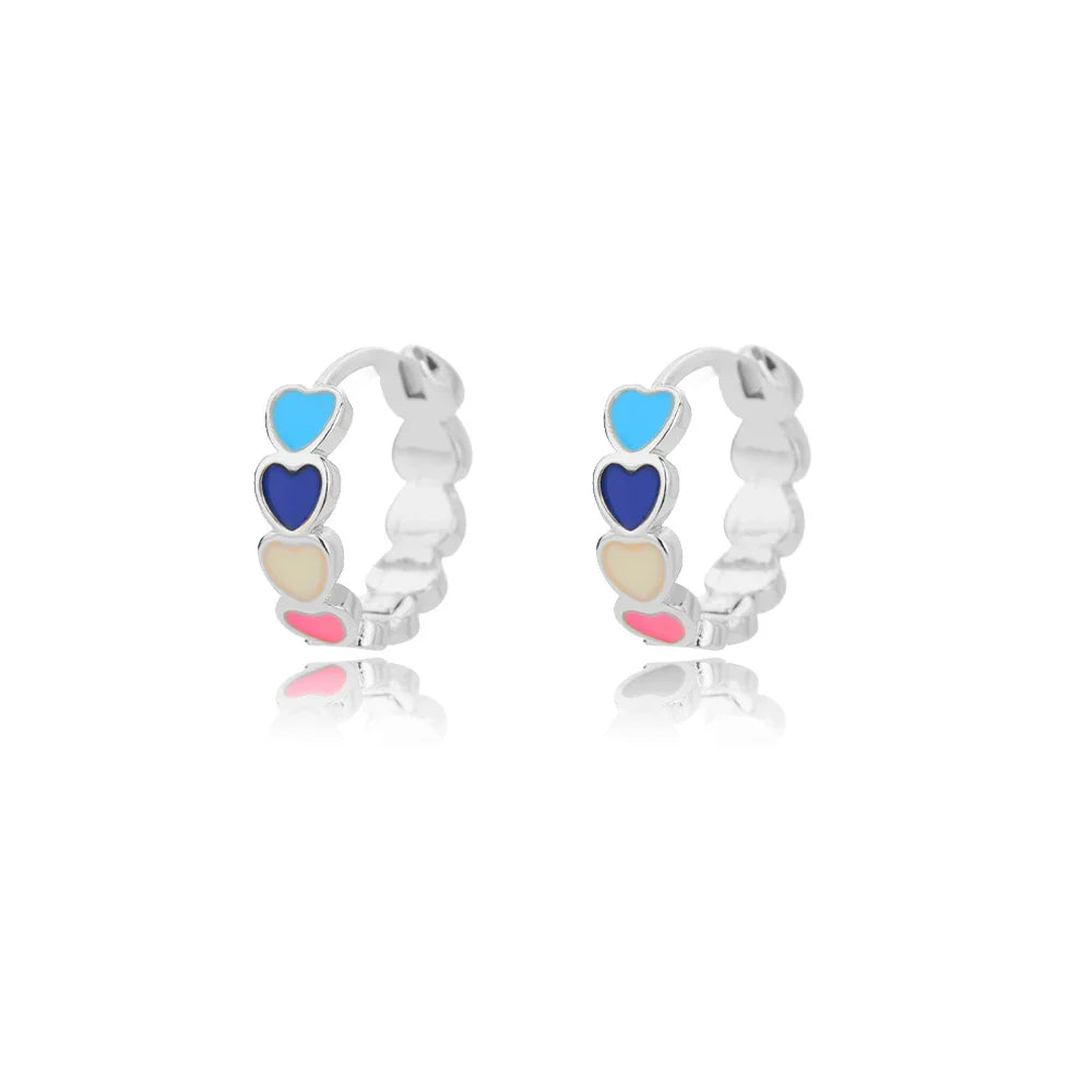 Zircon Heart Pendientes Earring For Women Stainless Steel Gold Color Piercing Earring 2025 Trend Jewelry aretes Accesorios mujer