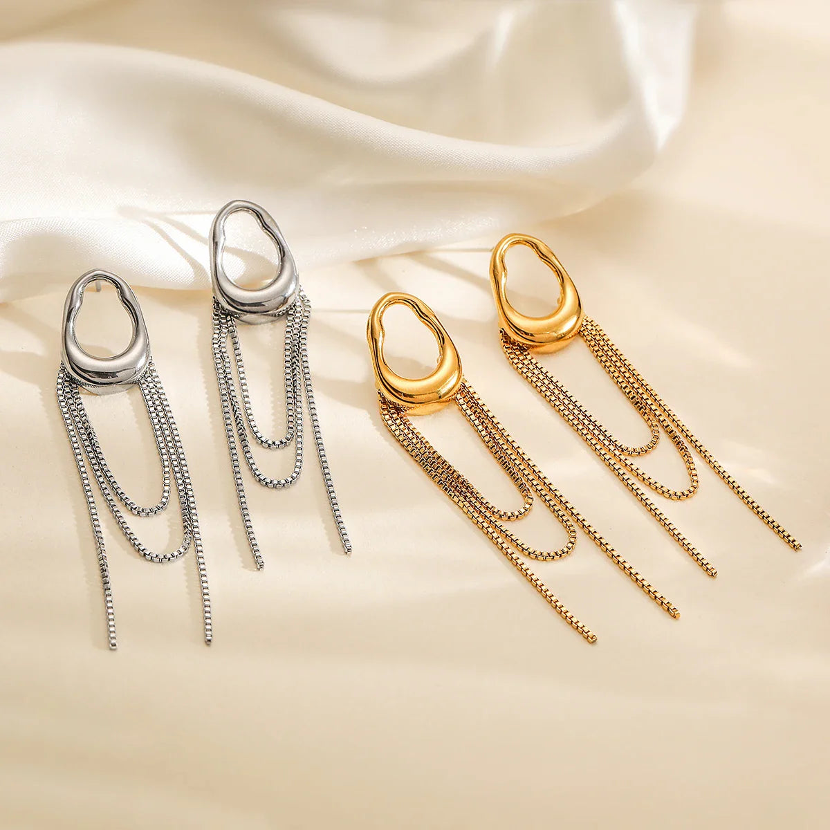 NEWBUY New Arrival INS Tassels Drop Earrings For Women Girls,High Quality Daily Jewelry Perfect For Everyday Wear