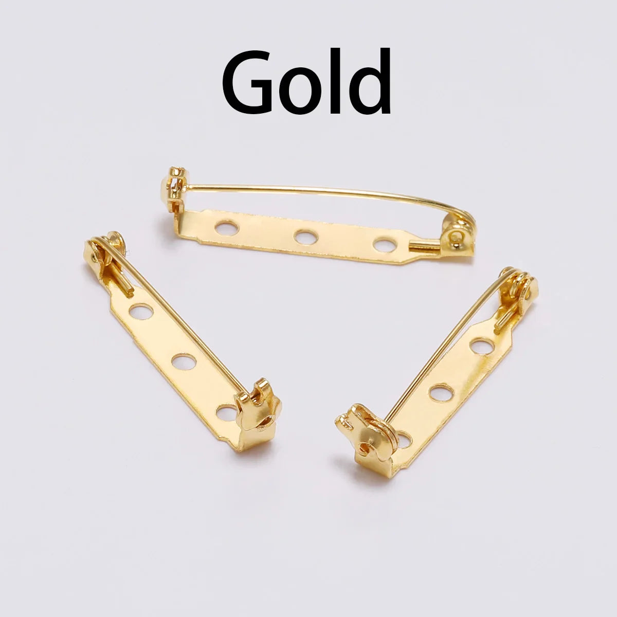 20-50pcs 20 25 32 38mm Brooch Clip Base Pin Blank Safe Lock Brooch Pin Base Badge Holder For DIY Jewelry Making Finding Supplies