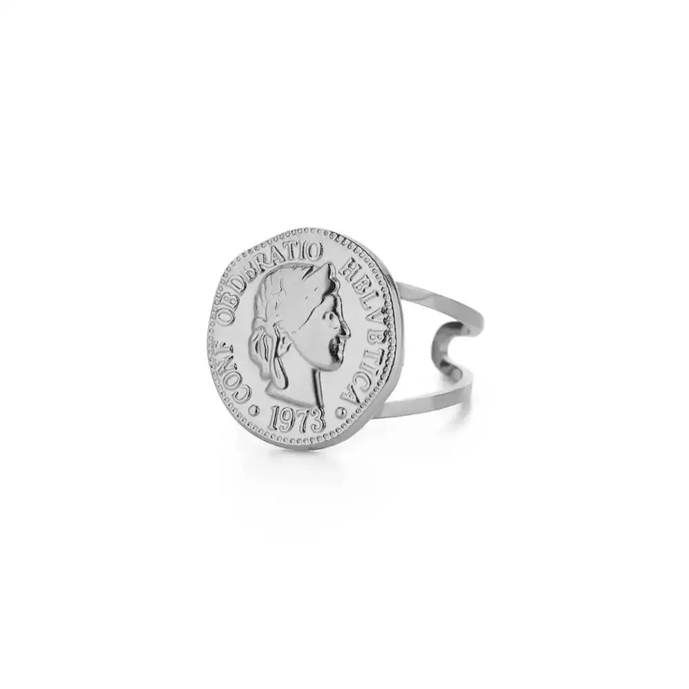 Vintage Virgin Mary Open Ring For Women Stainless Steel Gold Color Religious Ring Jesus Christian Jewelry Party Gift ﻿