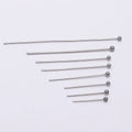 100pcs/Pack Stainless Steel 15-50mm Silver Ball Head Pins For Handmade DIY Jewelry Making Headpin Findings Accessories