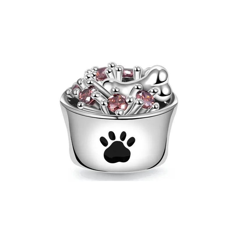 2026 925 Silver Flower, Butterfly, Highland Cow, Motorcycle Pendant Fit European Original Bracelet DIY Jewelry Exquisite Jewelry