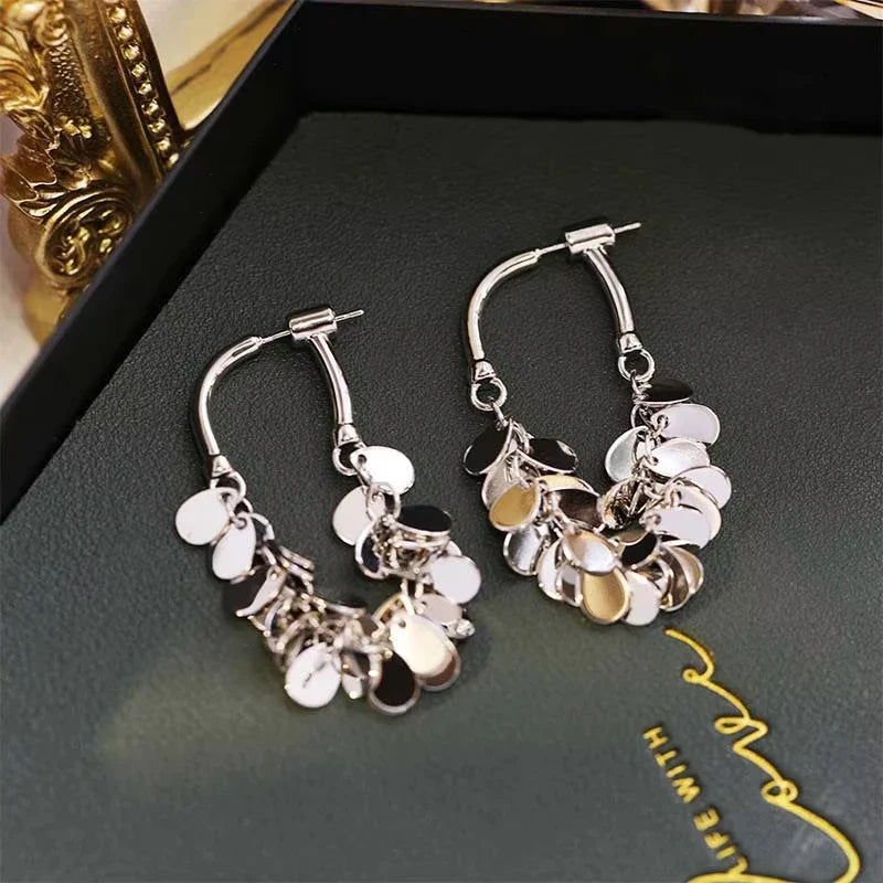 2026 New Senior Luxury Delicate Long Tassels Drop Earrings Fashion Versatile Exaggerate Metal Women Jewelry Girl's Earrings