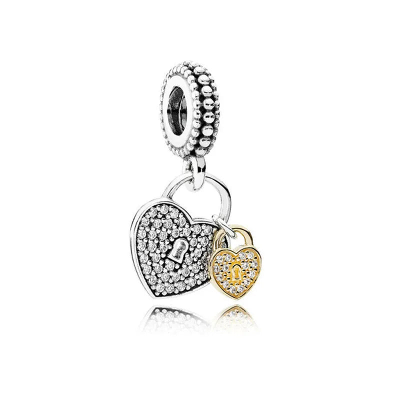 2026 New S925 Silver Robot Cross Digital Pendant, Suitable for Original Bracelets, DIY Accessories, Women's Charm Jewelry Gifts