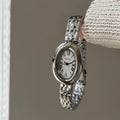 Hot Sale Fashion Watch for Women Mid Ancient Style Oval Dial Small Gold Watch Adjustable Steel Strap Quartz Wristwatch Wholesale