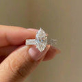 925 Sterling Silver Fashion Classic Marquise Zircon Ring For Women Engagement Wedding Luxury High Quality Fine Jewelry Hot Sales