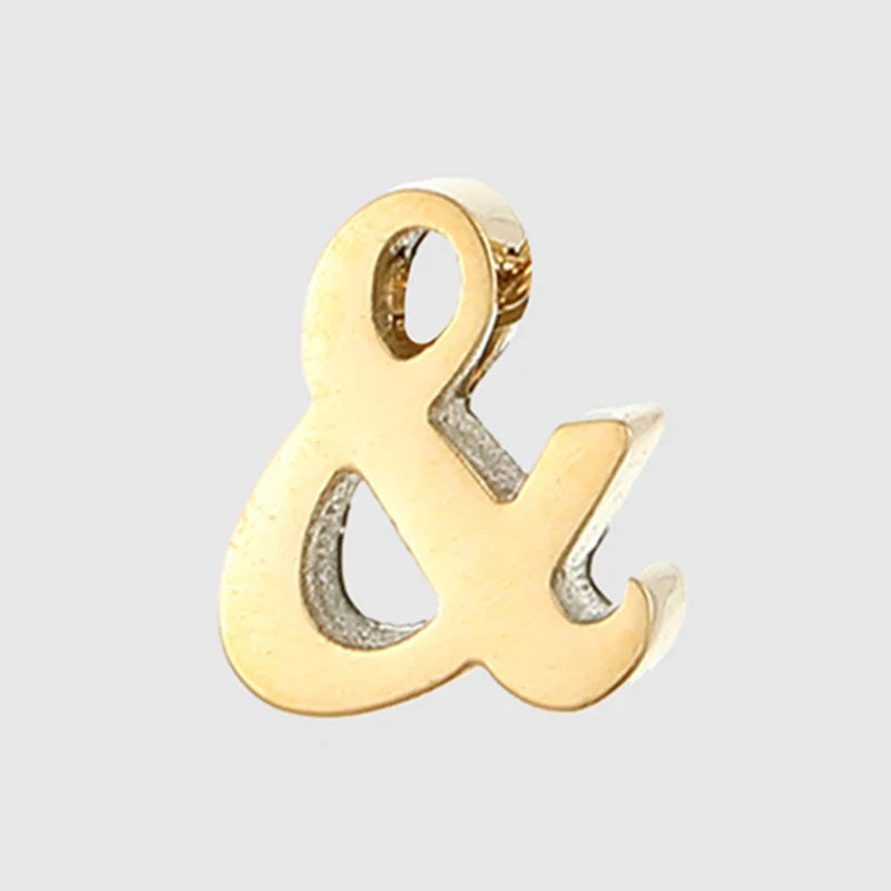 Stainless Steel Initial Heart Charm for Jewelry Silver Plated Letter Name Pendant for Women Wholesale Alphabet A-Z Jewelry Gift