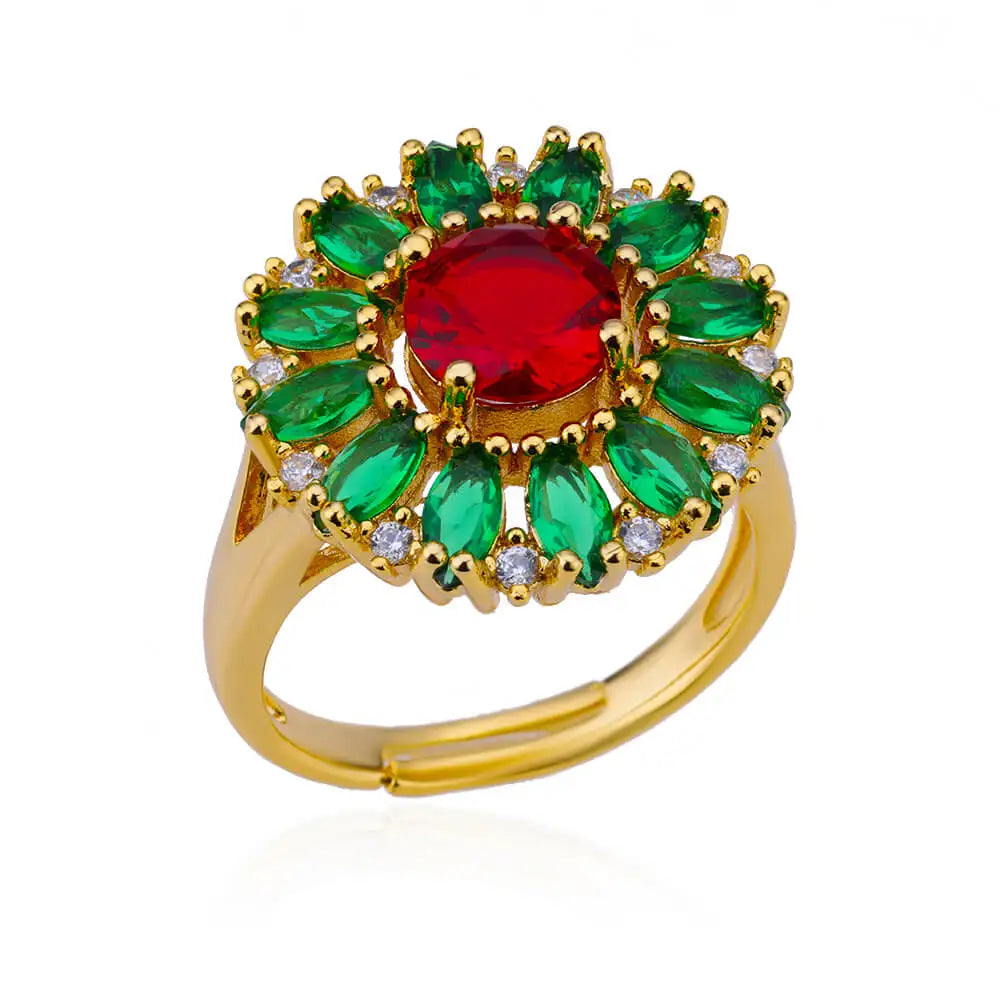 Delicate Zircon Flower Rings for Women Stainless Steel Ring 2024 New Trend Elegant Luxury Aesthetic Jewelry anillos