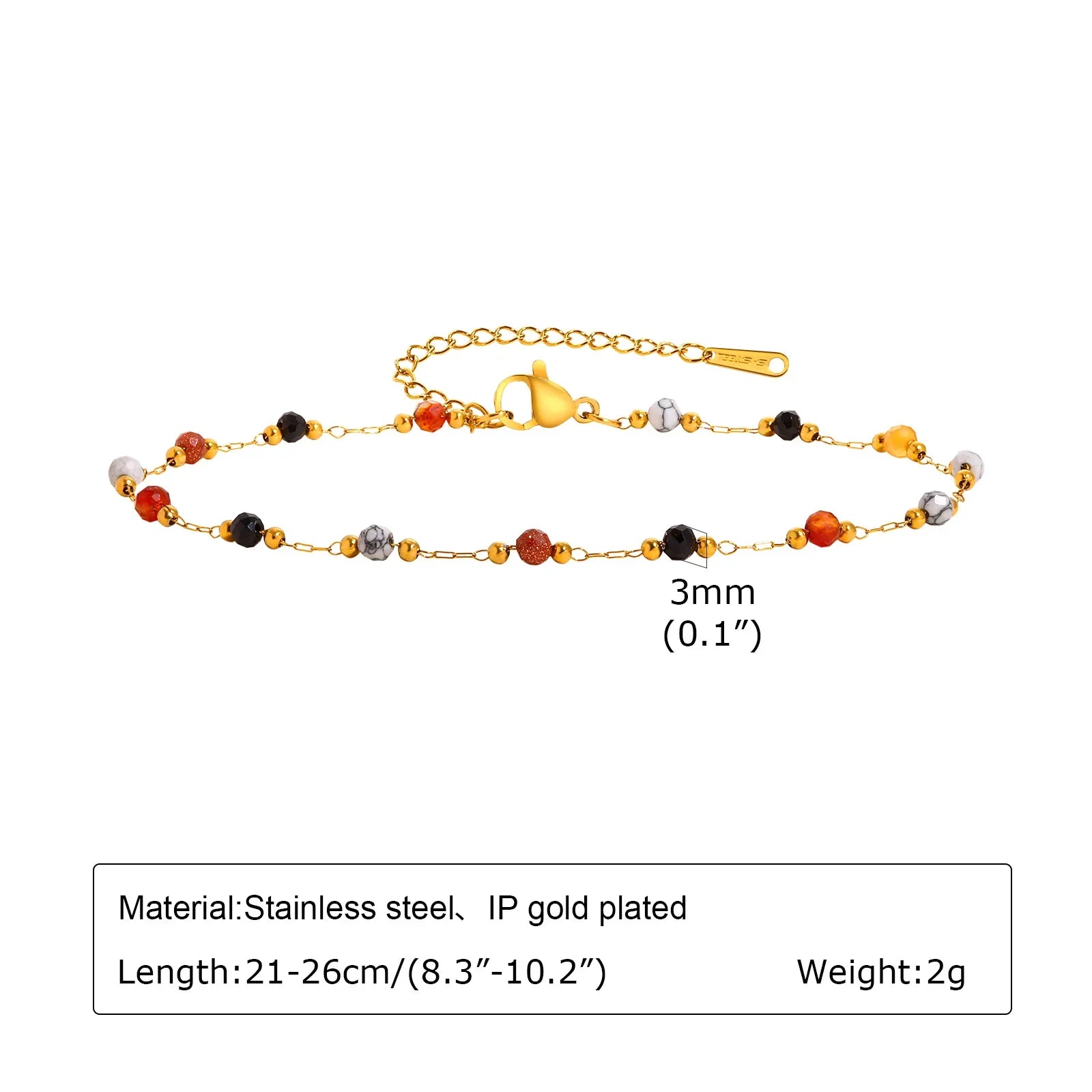 Stainless Steel Lucky Evil Eye Anklet Bracelet for Women, Blue Eye Beaded Chain Foot Anklets Summer Beach Lucky Amulet Gift