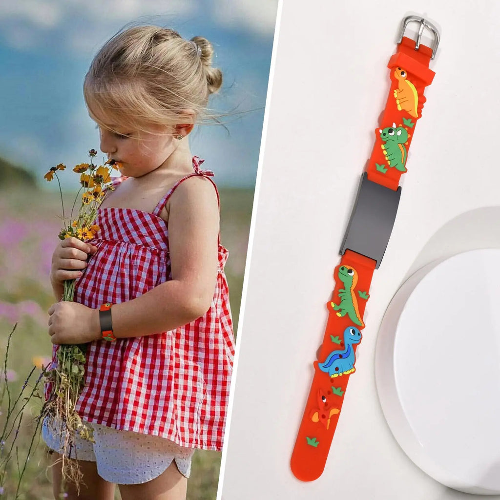 Customzied Personalized ID Bracelet for Little Girls Boys, Silicone Bracelet Adjustable, Engrave Quotes Inspirational Gift