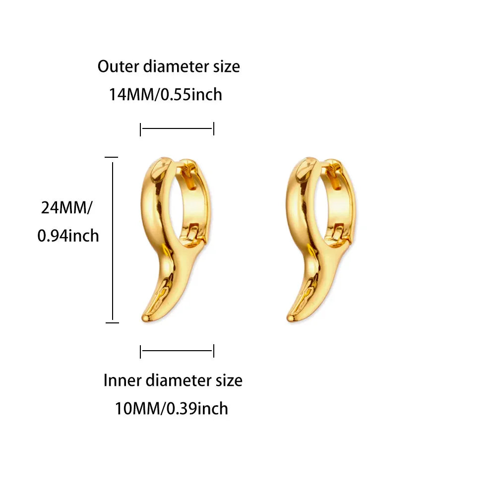 Geometric Hook Earrings For Women Stainless Steel Gold Color Jellyfish Dangle Drop Earrings 2025 Trend Piercing Wedding Jewelry